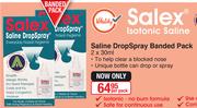 Salex Saline DropSpray Banded Pack-2x30ml Per Pack