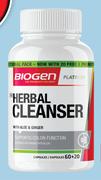 Biogen Herbal Cleanser-60 Plus Free 20 Capsules