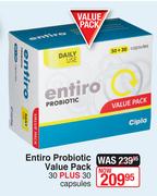 Entiro Probiotic Value Pack-30 Plus 30 Capsules