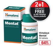 Himalaya Mentat-50 Tablets Each