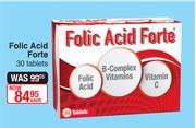 Folic Acid Forte-30 Capsules Each