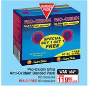 Pro Oxidin Ultra Anti Oxidant Banded Pack 60 Capsules Plus Free 60 Capsules-Per Pack