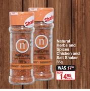 Natural Herbs And Spices Chicken And Salt Shaker-85g Each