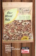 Gaby's Mixed Nuts (Roasted And Salted) Or Raw-1Kg