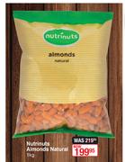 Nutrinuts Almonds (Natural)-1Kg