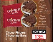 Canderel Choco Fingers Chocolate Bars-21.5g Each 