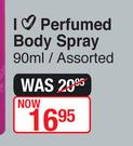 Lentheric I Love Perfumed Body Spray Assorted-90ml