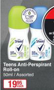 Shield Teens Anti Perspirant Roll On Assorted-50ml Each