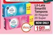 Lil-Lets Smartfit Tampons 20 Regular 20 Super-Per Pack