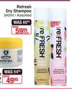 Refresh Dry Shampoo Assorted-342ml Each
