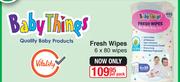 Baby Things Fresh Wipes-6x80 Wipes Per Pack