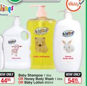 Baby Things Baby Shampoo-1Ltr Or Honey Body Wash-1Ltr Or Baby Lotion-800ml Each