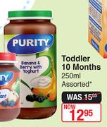 Purity Toddler 10 Months Assorted-250ml