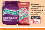 Airwaves Chewing Gum 60 Pieces Or Multipack 5 x 10 Pellets Each
