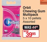Orbit Chewing Gun Multipack-5 x 10 Pellets Assorted