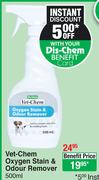 Vet-Chem Oxygen Stain & Odour Remover-500ml