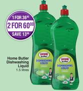 Home Butler Dishwashing Liquid-1.5Ltr Each