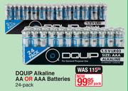 DQuip Alkaline AA Or AAA Batteries-24's Pack Per Pack