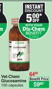 Vet-Chem Glucosamine-150 Capsules