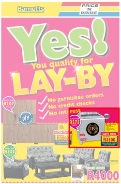 Barnetts & Price 'N Pride : Yes! You Qualify For Lay-By (6 Aug - 19 Aug 2015), page 1