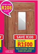 Lindie 120cm 3 Door Robe