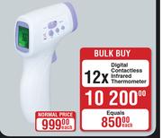 Digital Contactiess Infrared Thermometer-12 Piece