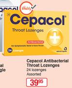 Cepacol Antibacterial Throat Lozenges 24 Lozenges Assorted