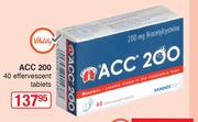 ACC 200 40 Effervescent Tablets