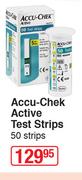 Accu Chek Active Test Strips 50 Strips