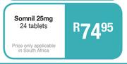 Somnil 25mg 24 Tablets