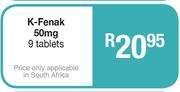 K-Fenak 50mg 9 Tablets