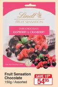 Lindt Fruit Sensation Chocolate-150g