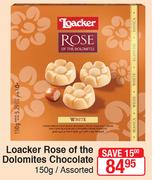 Loacker Rose Of The Dolomites Chocolate-150g