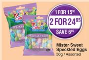Mister Sweet Speckled Eggs-50g Each