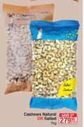 Gaby's Earth Foods Cashews Natural Or salted-1Kg