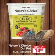 Nature's Choice Oat Pot Assorted-50g