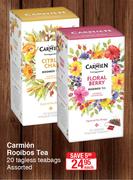 Carmien Rooibos Tea Tagless Teabags-20's Each