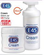 E45 Cream Jar Or Pump-500ml Each