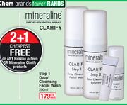 Mineraline Step 1 Deep Cleasing Facial Wash-200ml Each