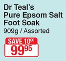 Dr.Teal's Pure Epsom Salt Foot Soak Assorted-909g