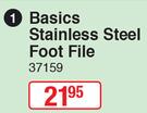 Basics Stainless Steel Foot File 37159