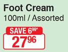 Good Stuff Foot Cream Assorted-100ml