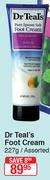 Dr.Teal's Foot Cream Assorted-227g