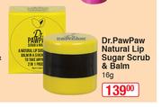 Dr.Paw Paw Natural Lip Sugar Scrub & Balm-16g