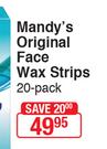 Mandy's Original Face Wax Strips-20 Pack