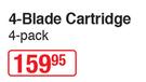Schick Quattro 4 Balde Cartridge-4 Pack