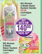Max Shave W5 Women 5-Blade Razor System Combo