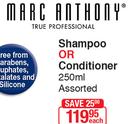 Maac Anthony Shampoo Or Conditioner-250ml Each
