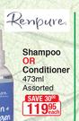 Renpure Shampoo Or Conditioner-473ml Each