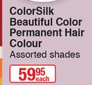 Revlon Color Silk Beautiful Color Permanent Hair Colour Assorted Shades-Each
